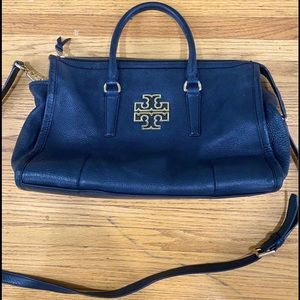 Tory Burch Britten Satchel, navy